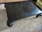 Salontafel met grote bolpoot zwart, Ophalen, Gebruikt, Minder dan 50 cm, Rechthoekig