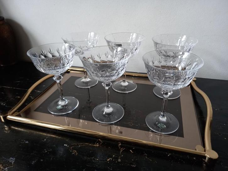 Prachtige grote voetglazen Klingenbrunn, Antiek en Kunst, Antiek | Glas en Kristal, Ophalen of Verzenden