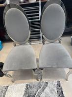 Luxe grijze eetkamerstoelen (2 stuk, Ophalen