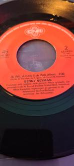 Benny Neyman - Ik Wil Alles (vinyl, geen hoes), Ophalen of Verzenden