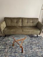 Mooie bijna nieuwe groene bank + fauteuil, Huis en Inrichting, Banken | Sofa's en Chaises Longues, Ophalen, 250 tot 300 cm, Tweepersoons