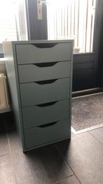 Ikea ladekast Alex, grijs turkoois, nieuw, bon er nog bij, Huis en Inrichting, Kasten | Ladekasten, Nieuw, 5 laden of meer, Minder dan 100 cm