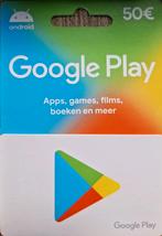 Android Google Play tegoed twv €50, Tickets en Kaartjes, Kortingen en Cadeaubonnen, Eén persoon, Overige soorten, Overige typen
