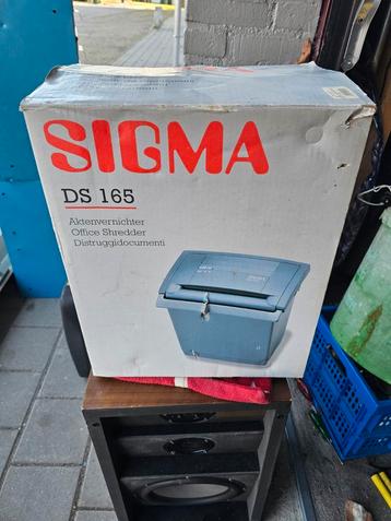 Sigma DS 165 Papiervernietiger - Nieuw in doos beschikbaar voor biedingen