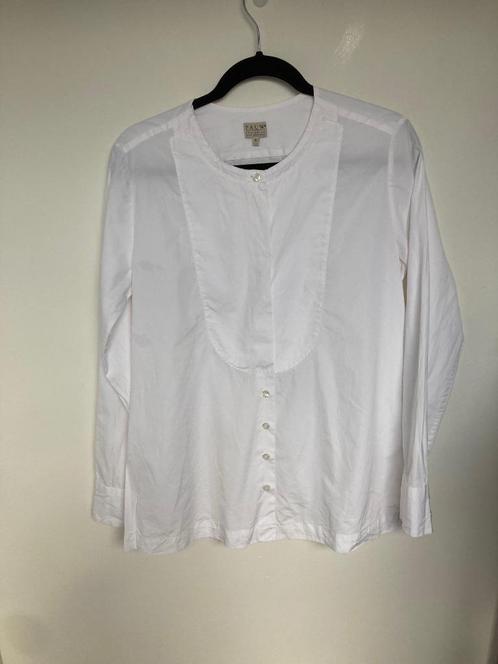 Pauw Amsterdam witte kraagloze blouse maat 4/42, Kleding | Dames, Blouses en Tunieken, Zo goed als nieuw, Maat 42/44 (L), Wit