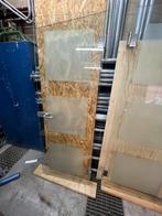 t.k 2 mooie hardglas deuren, Doe-het-zelf en Verbouw, Ophalen, Binnendeur, 200 tot 215 cm, Glas