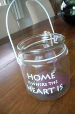 windlicht home is where the heart is, Overige materialen, Nieuw, Ophalen of Verzenden, Kandelaar