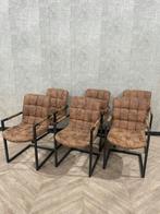 6x eetkamerstoel Simon cognac / bruin *nieuw actie prijs, Bruin, Nieuw, Ophalen of Verzenden, Vijf, Zes of meer stoelen