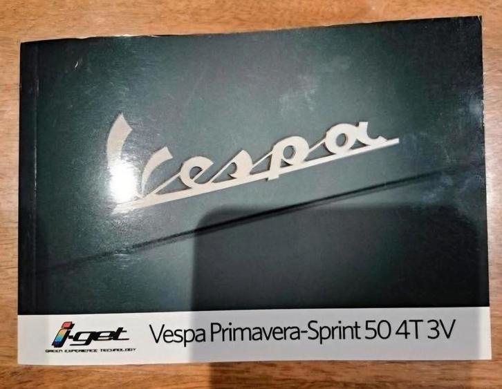 Vespa Primavera Sprint 50 4T 3V Handleiding, Fietsen en Brommers, Scooters | Vespa, Zo goed als nieuw, Ophalen of Verzenden