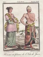 Java Indonesië klederdracht Nederlands-Indië gravure / ets, Verzenden