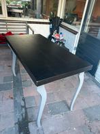 GratisZwart bureau met grijze poten - 120x60 cm, Ophalen, Gebruikt, Bureau