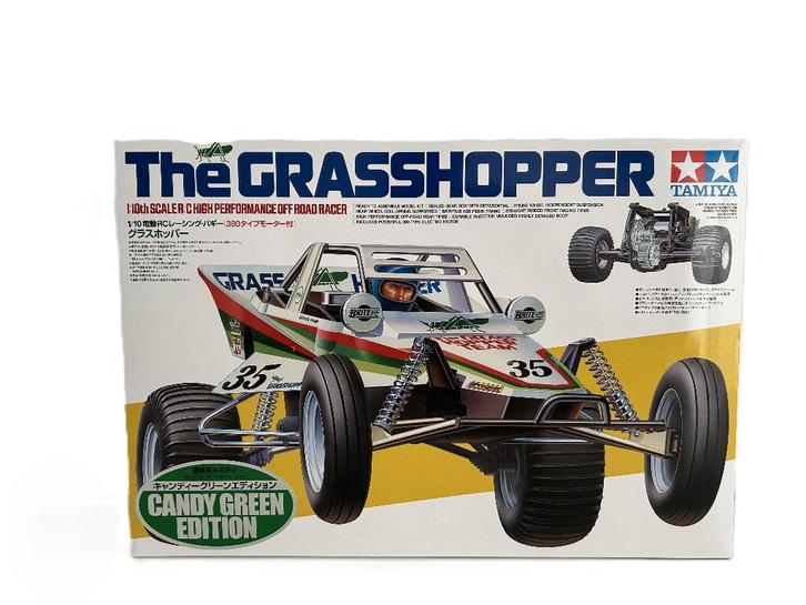 Tamiya The Grasshopper Kit - Candy Green Edition 1/10 rc, Hobby en Vrije tijd, Modelbouw | Radiografisch | Auto's, Nieuw, Auto onroad