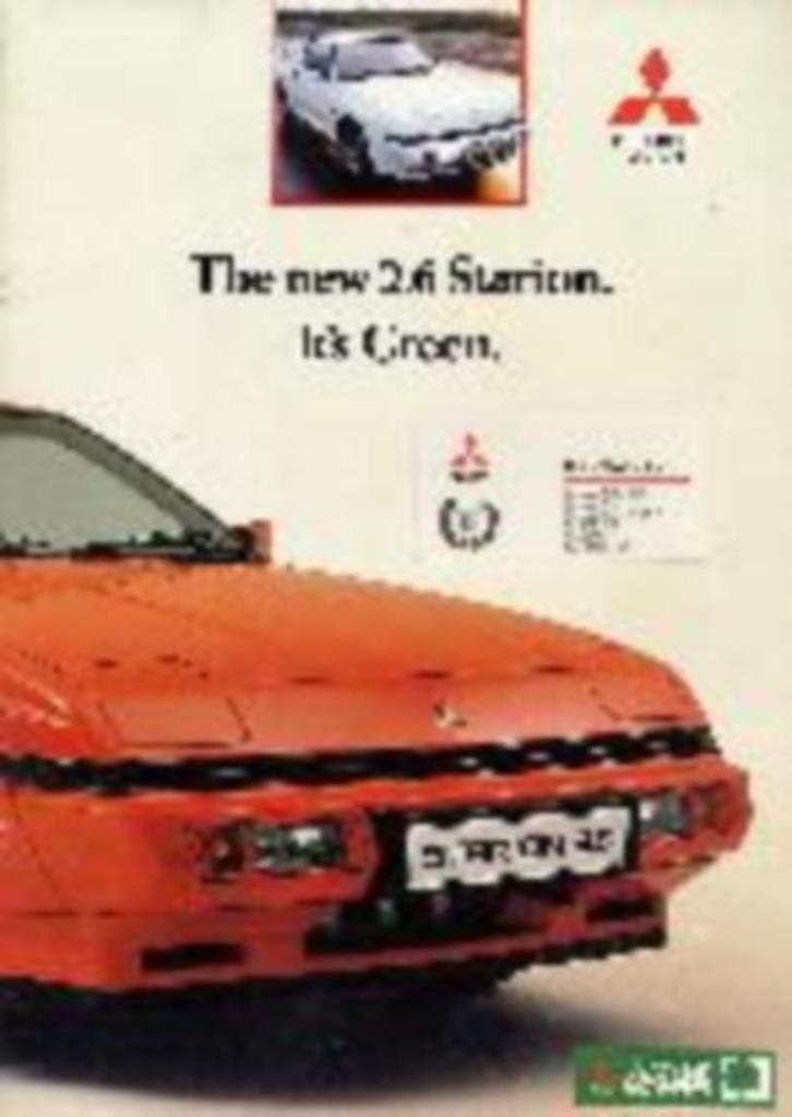 Mitsubishi Starion of 3000GT brochure/auto folder '82 - '96, Boeken, Auto's | Folders en Tijdschriften, Zo goed als nieuw, Mitsubishi