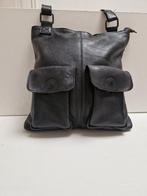Zwart leren tas Bear., Sieraden, Tassen en Uiterlijk, Tassen | Damestassen, Ophalen of Verzenden, Gebruikt, Zwart, Schoudertasje
