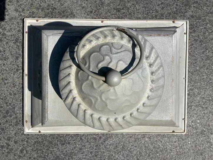 Mooie grote zinken kap voor een lantaarn, Tuin en Terras, Buitenverlichting, Overige typen, Minder dan 50 watt, Batterij, Ophalen