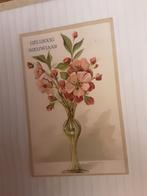 GELUKKIG NIEUWJAAR  1927  / VAAS BLOEMEN, Verzamelen, Ansichtkaarten | Themakaarten, Feest(dag), Ophalen of Verzenden, 1920 tot 1940