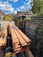 Grenen planken geïmpregneerd + dakbedekking, Doe-het-zelf en Verbouw, Hout en Planken, Minder dan 25 mm, Zo goed als nieuw, Plank