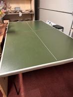 Ping Pong Tafel met Batjes, Sport en Fitness, Tafeltennis, Ophalen, Gebruikt, Tafel Indoor, Inklapbaar