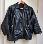 Jack jas Diesel leer zwart maat XS mooi uniek design zgan, Ophalen, Zwart, Zo goed als nieuw, Diesel