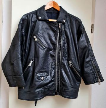 Jack jas Diesel leer zwart maat XS mooi uniek design zgan  beschikbaar voor biedingen