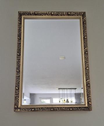 Gouden barok spiegel met geslepen glas – 65x95 cm beschikbaar voor biedingen