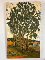 Schilderij olieverf op doek belgische ardennen, Antiek en Kunst, Ophalen