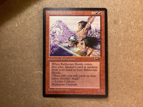 1x Balduvian Horde (Excellent), Hobby en Vrije tijd, Verzamelkaartspellen | Magic the Gathering, Zo goed als nieuw, Losse kaart