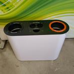 Trio afvalbak Lune 3x38 liter wit met antraciet deksel, Huis en Inrichting, Ophalen of Verzenden, Kunststof, Minder dan 50 cm