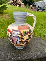 Mooie beschilderde handgemaakte vaas, Ophalen of Verzenden