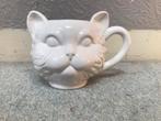 Mok / bloempot / kattenbeeldje, Gebruikt, Rond, Ophalen of Verzenden, Aardewerk