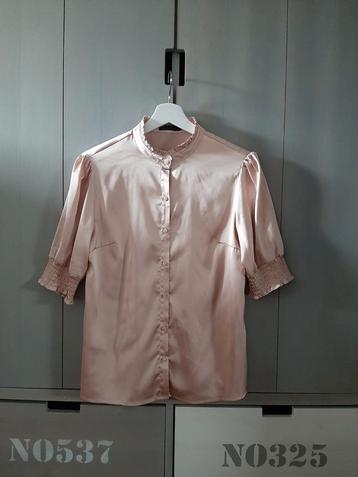 Mooie satijnen blouse Cadadia rose maat 40  beschikbaar voor biedingen