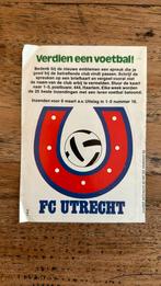 1-0 voetbal embleem FC Utrecht, Verzamelen, Sportartikelen en Voetbal, F.C. Utrecht, Gebruikt, Ophalen of Verzenden