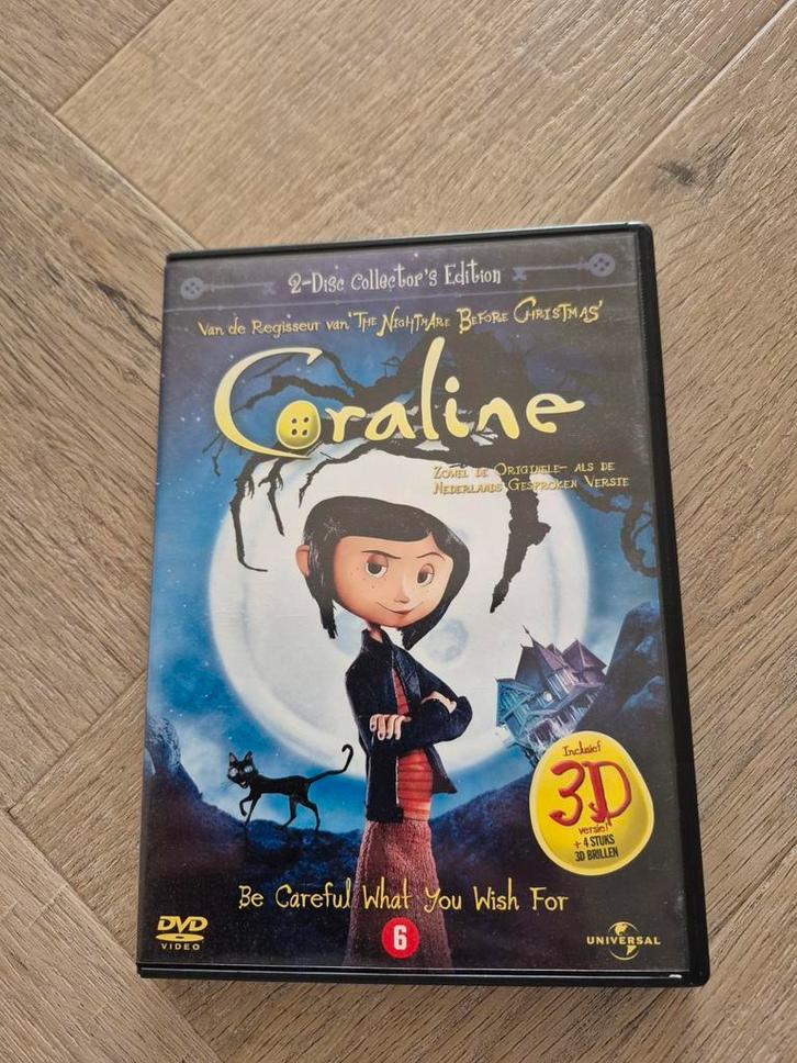 Dvd Coraline 2d & 3d, Cd's en Dvd's, Dvd's | Tekenfilms en Animatie, Amerikaans, Tekenfilm, Ophalen of Verzenden