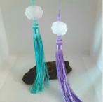 Lange Chinese Hanfu kwasten met Jade Lotus kraal (2st), Ophalen, Nieuw