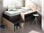Kinderbed met opbergruimte en bureau LISON - 90 x 190 cm, Ophalen, 85 tot 100 cm, Gebruikt, Lattenbodem