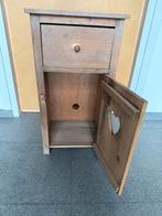 Vintage grenen kastje met schuiflade en deur met 1  ️ i.g.st, Ophalen of Verzenden, Gebruikt
