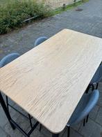 Ikea hoge eettafel/bartafel met 4 vidaXL krukken, Huis en Inrichting, Tafels | Eettafels, Ophalen, Gebruikt, 50 tot 100 cm, Vier personen