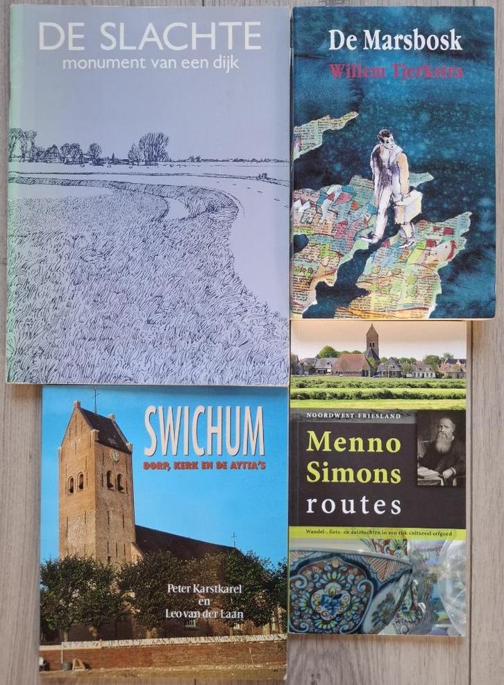 Friesland 4 boeken De Slachte, Marsbosk, Swichum, Boeken, Geschiedenis | Stad en Regio, Gelezen, Ophalen of Verzenden