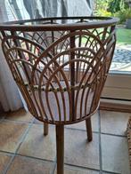 Rotan planten standaard op 3 pootjes h. 63.5 x33.5x27x27, Ophalen, Minder dan 55 cm, Rond, Zo goed als nieuw