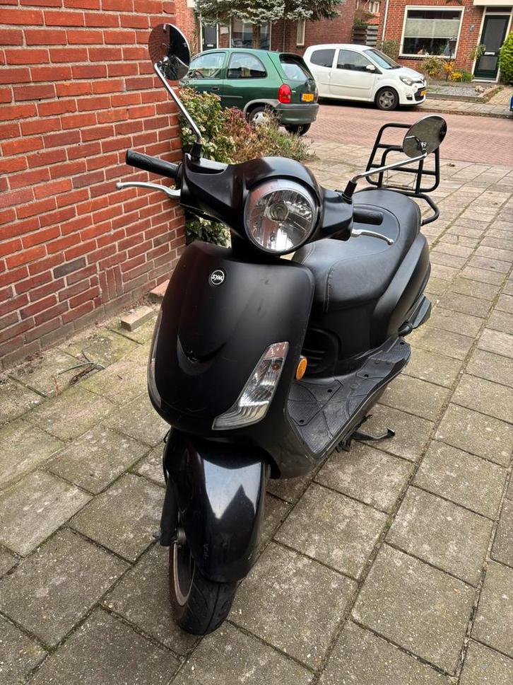 Sym Fiddle 2 - 2018 Brom Kenteken., Fietsen en Brommers, Scooters | SYM, Gebruikt, Fiddle, Maximaal 45 km/u, Benzine, Ophalen