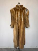 Lange vossen bontjas met pof mauwen, Ophalen of Verzenden, Zo goed als nieuw, Maat 46/48 (XL) of groter, Zwart
