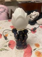 Vintage Vogel Lamp met Glazen Kap, Huis en Inrichting, Lampen | Vloerlampen, Ophalen, Gebruikt, Glas, Minder dan 100 cm