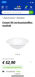 Kunststof wasbak 30 cm, Nieuw