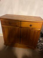 Grenen kastje met deuren en lades - Opbergkastje hout, Gebruikt, Grenenhout, 25 tot 50 cm, Met deur(en)