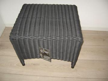 Nw Wicker Garden comfort voeten bankje bijzet tafeltje €25.- beschikbaar voor biedingen