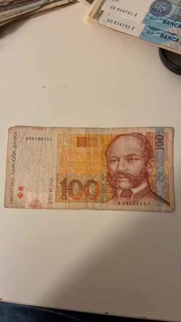Kroatie 100 kuna beschikbaar voor biedingen