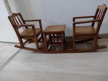 Leuke, duo beren/poppen schommelstoel  beschikbaar voor biedingen