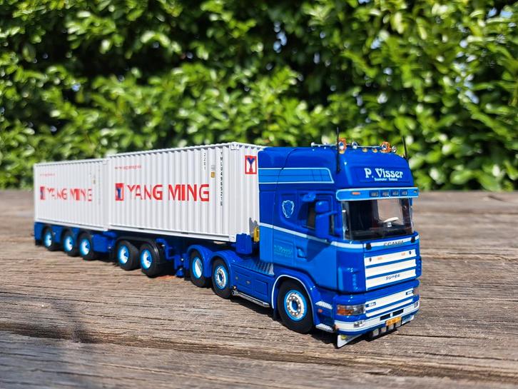 Tekno Scania van P Visser, Hobby en Vrije tijd, Modelauto's | 1:50, Nieuw, Bus of Vrachtwagen, Tekno, Ophalen of Verzenden