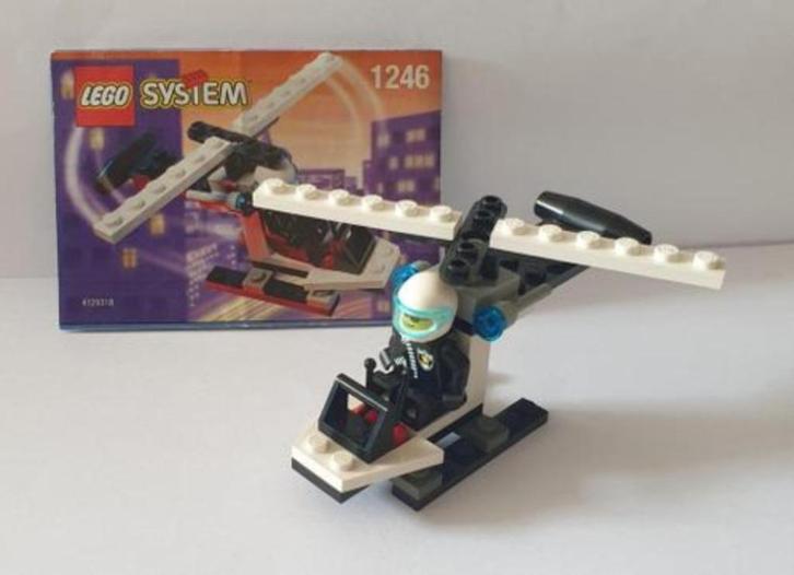 Lego System 1246 Helikopter, Kinderen en Baby's, Speelgoed | Duplo en Lego, Zo goed als nieuw, Lego, Complete set, Ophalen of Verzenden