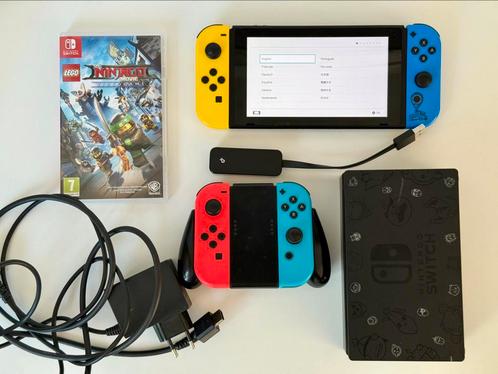Nintendo Switch Fortnite Limited edition + joycons, game, SD, Spelcomputers en Games, Spelcomputers | Nintendo Switch, Zo goed als nieuw